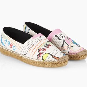 Yves Saint Laurent Perseo Canvas Espadrilles European Sz 41, US 10.5 or 10. New